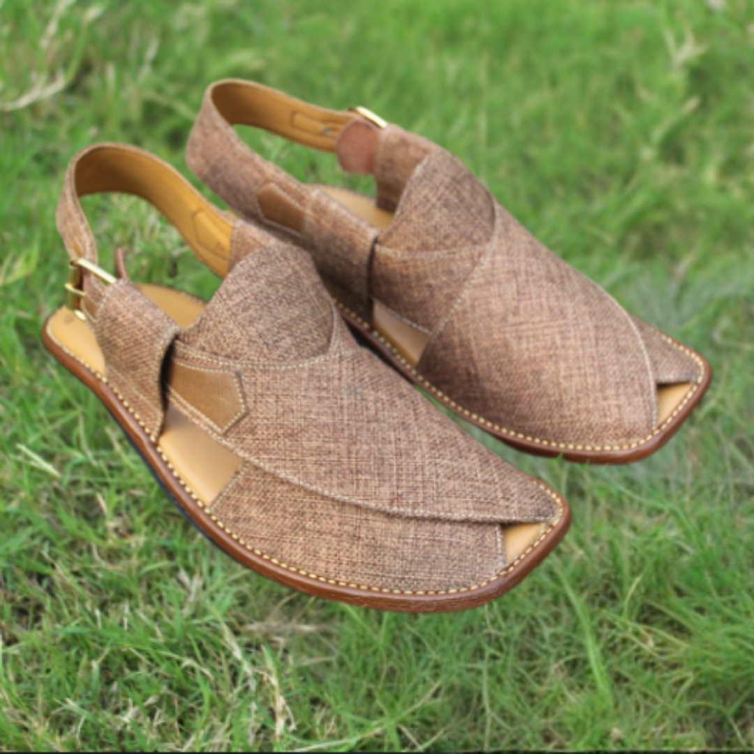 Markhor Gol Classic Brown Peshawari Chappal