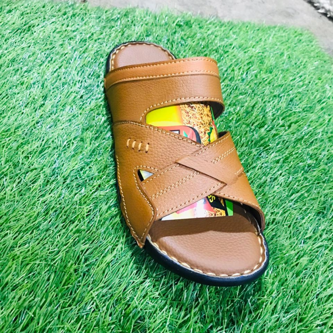 Brown Tan Comfort Leather Sandals